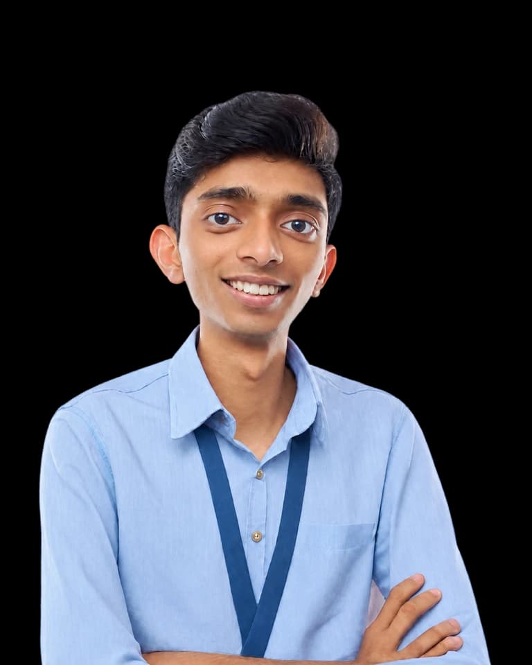 3D cartoon portrait of Om Darekar